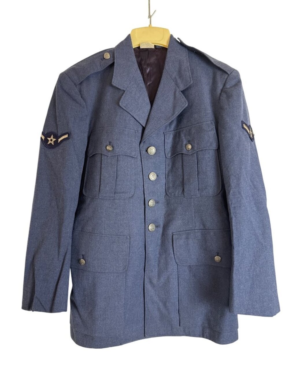 Vintage U.S. Air Force Blue Wool Service Dress Jacket Military Size 39S Utility